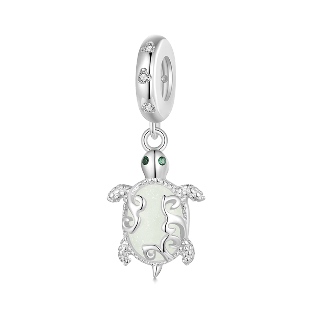 Gnoce Glow-in-the-Dark Sea Turtle Pendant Dangle Charm_2