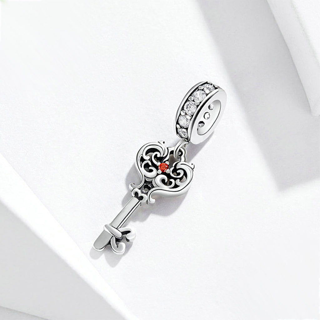 Gnoce Key Charm Platinum-plated Silver Blend_2