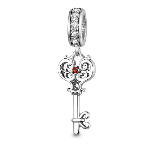 Gnoce Key Charm Platinum-plated Silver Blend_1