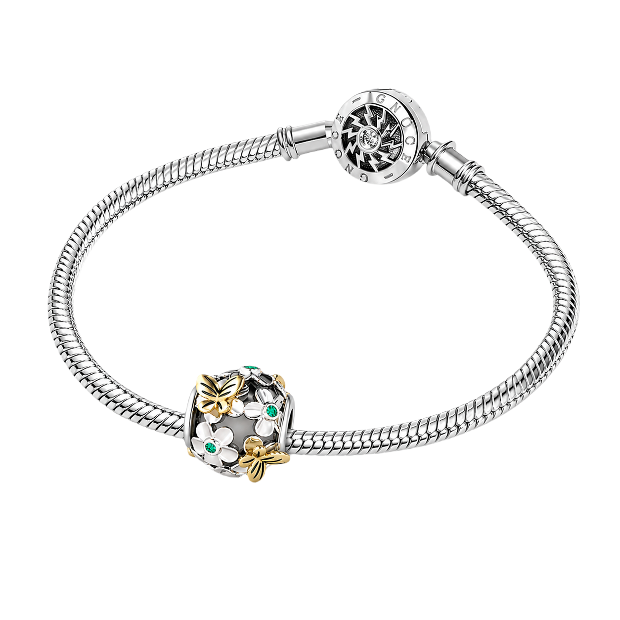 Gnoce Butterfly Love Flower Charm_4