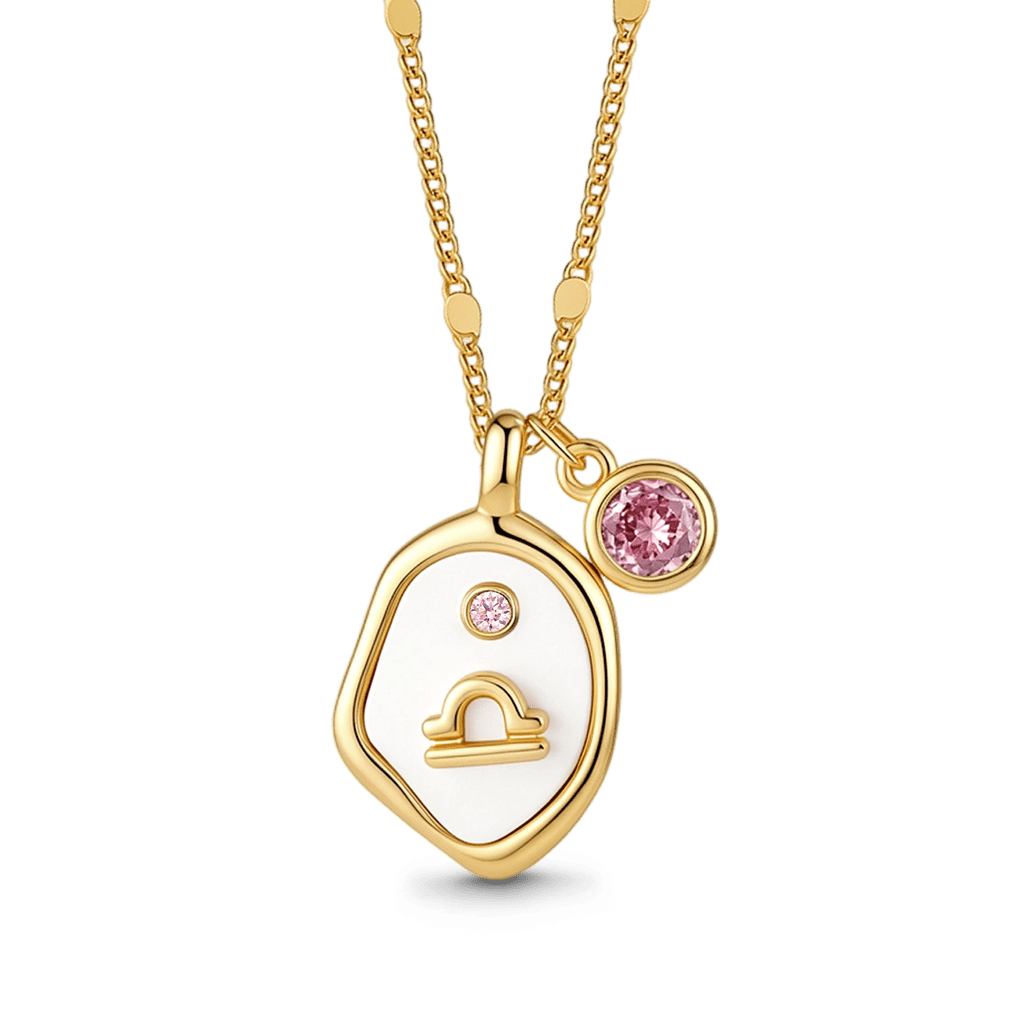 Gnoce Elegant Zodiac Birthstone Necklace_1