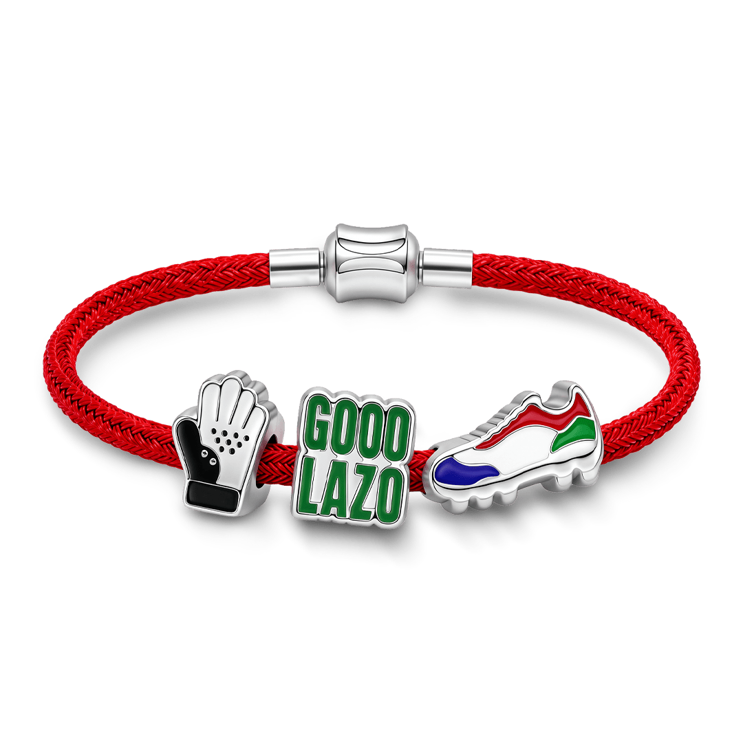 Gnoce Soccer  Sneakers Charm Platinum-plated Silver Blend_3