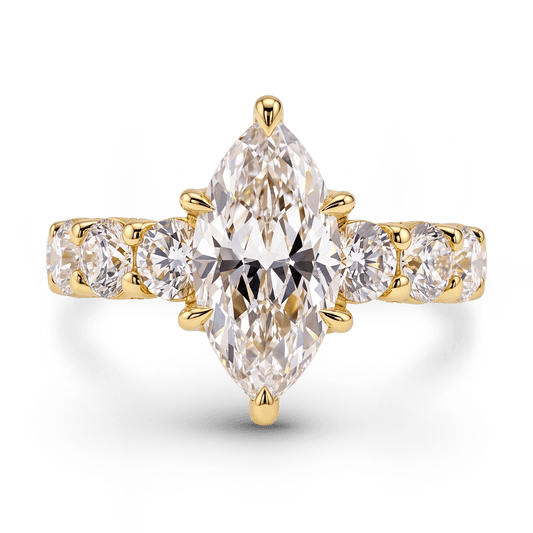 Gnoce Marquise Cut Moissanite Diamond Ring_1
