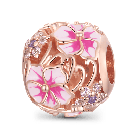 Gnoce Japanese Style Pink Cherry Blossom Beads 925 Sterling Silver_1