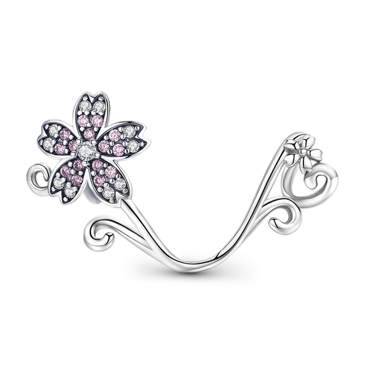 Gnoce Japanese Style Cherry Blossom Beads 925 Sterling Silver_1