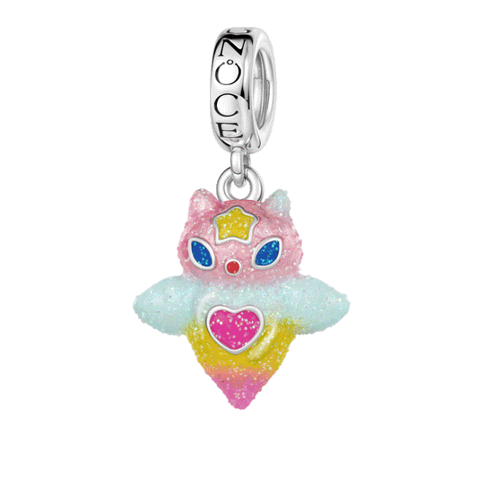 Gnoce Glow-in-the-dark Sea Angel Dangle Charm Platinum-plated Silver Blend_1