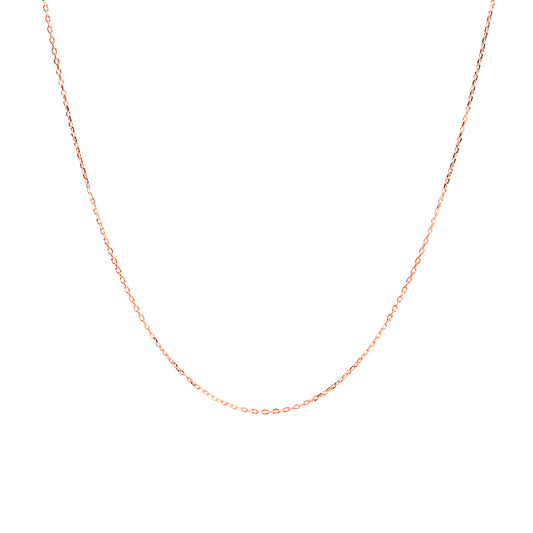 Gnoce "Sweety Love" 925 Sterling Silver Gold/Rose Gold Plating Can Adding A Pendant or Charm Gold Rolo Chain Neckalce_1
